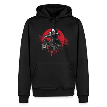 Gruseliger Arzt Plague - Männer Premium Bio Hoodie - Schwarz - Vorne - Nico (187cm)