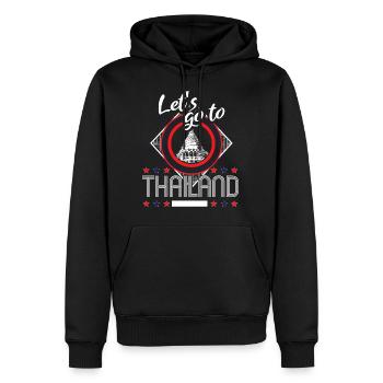 Thailand Urlaub Herkunft - Männer Premium Bio Hoodie - Schwarz - Vorne - Nico (187cm)