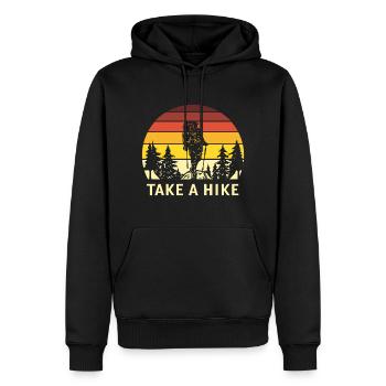 Citation de randonnée Prendre une randonnée rétro Randonnée Randonnée Backpacking - Sweat à capuche Premium bio Homme - noir - Devant - Nico (187cm)