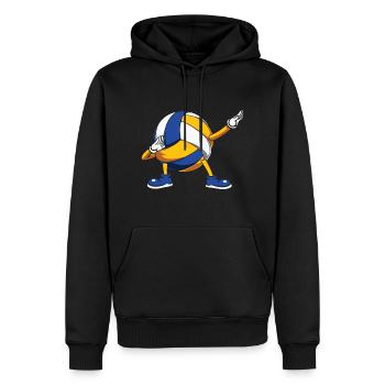 Volleyball Citation Dabbing Volleyball Drôle De Sport Lo - Sweat à capuche Premium bio Homme - noir - Devant - Nico (187cm)
