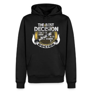 Doctor Doctors Hospital Gift - Men’s Premium Organic Hoodie - black - Front - Nico (187cm)