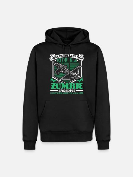 Zombie Apokalypse Games Geschenk - Männer Premium Bio Hoodie - Schwarz