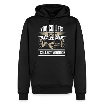 Voodoo Magie Zauber Geschenkidee - Männer Premium Bio Hoodie - Schwarz - Vorne - Nico (187cm)