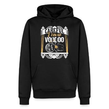 Voodoo Puppe Horror - Männer Premium Bio Hoodie - Schwarz - Vorne - Nico (187cm)