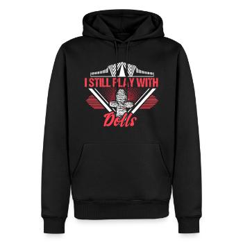Voodoo Puppe Spruch Geschenkidee - Männer Premium Bio Hoodie - Schwarz - Vorne - Nico (187cm)