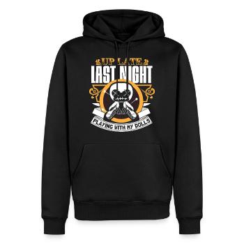 Voodoo Bondieu Idée Cadeau - Sweat à capuche Premium bio Homme - noir - Devant - Nico (187cm)