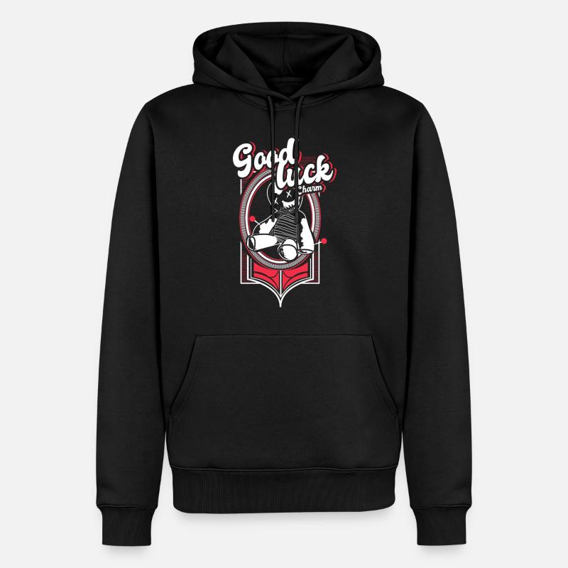 Voodoo Hexerei Geschenkidee - Männer Premium Bio Hoodie - Schwarz