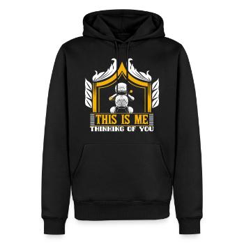 Voodoo Nadel - Männer Premium Bio Hoodie - Schwarz - Vorne - Nico (187cm)