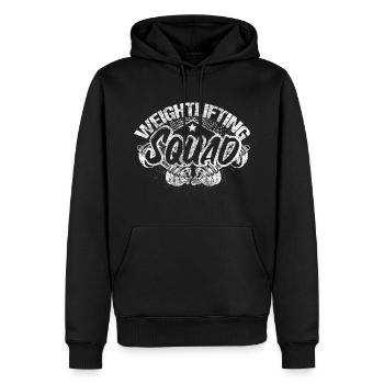 Musculation Renforcement Musculaire Séance d’entraînement Idée cadeau - Sweat à capuche Premium bio Homme - noir - Devant - Nico (187cm)