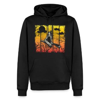 Halloween Hexe Hexen Spruch - Männer Premium Bio Hoodie - Schwarz - Vorne - Nico (187cm)