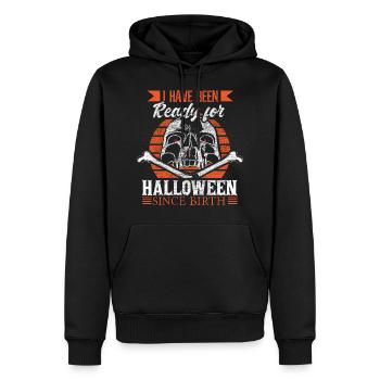 Halloween Gerippe Oktober Geschenk - Männer Premium Bio Hoodie - Schwarz - Vorne - Nico (187cm)