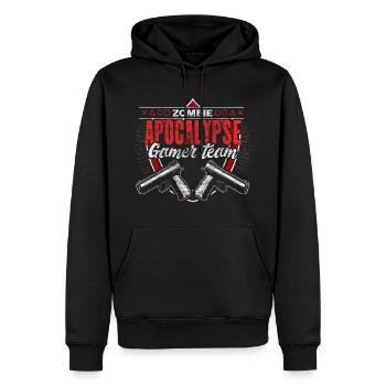 Zombie Apokalypse Survival Geschenkidee - Männer Premium Bio Hoodie - Schwarz - Vorne - Nico (187cm)