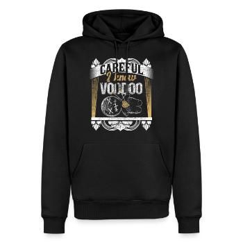 Voodoo Loa Zauber Geschenkidee - Männer Premium Bio Hoodie - Schwarz - Vorne - Nico (187cm)