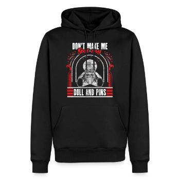 Voodoo Magic Horror Idée cadeau - Sweat à capuche Premium bio Homme - noir - Devant - Nico (187cm)