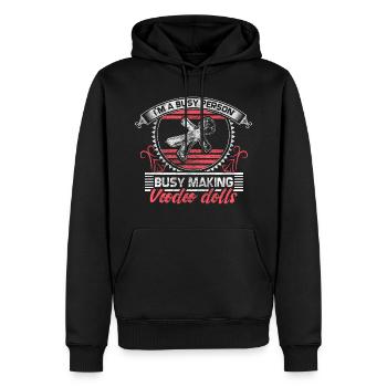 Voodoo Magie Nadel - Männer Premium Bio Hoodie - Schwarz - Vorne - Nico (187cm)