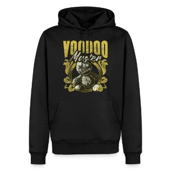 Voodoo Puppe Spruch Geschenkidee - Männer Premium Bio Hoodie - Schwarz - Vorne - Nico (187cm)