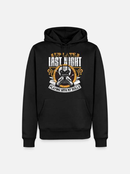 Voodoo Geist Gruselig - Männer Premium Bio Hoodie - Schwarz
