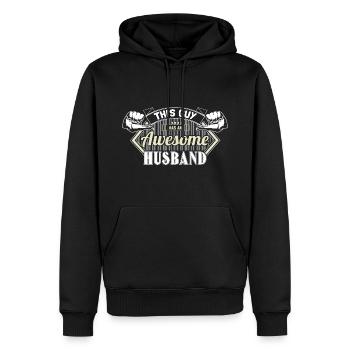 Homo Ehe Mann Liebe Geschenk - Männer Premium Bio Hoodie - Schwarz - Vorne - Nico (187cm)