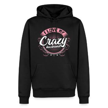 Mari mari Ehering - Sweat à capuche Premium bio Homme - noir - Devant - Nico (187cm)