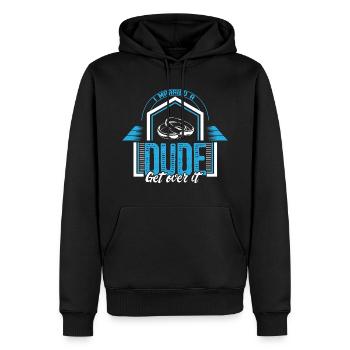 Homo Ehe Ehemann Beziehung Geschenkidee - Männer Premium Bio Hoodie - Schwarz - Vorne - Nico (187cm)
