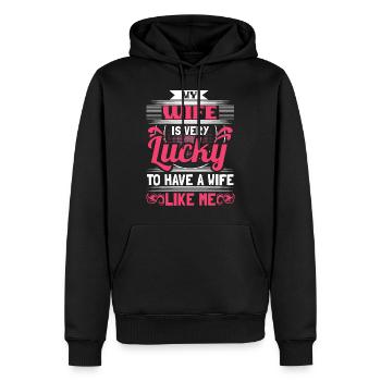 Homo Ehe Lesben Liebe Geschenk - Männer Premium Bio Hoodie - Schwarz - Vorne - Nico (187cm)