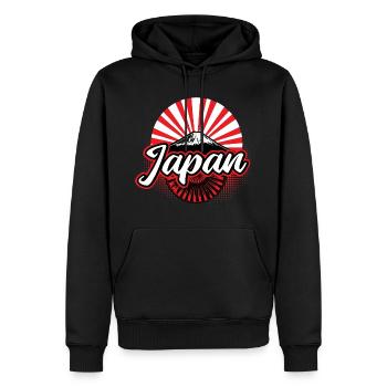 Japan Sakura Nippon Geschenk - Männer Premium Bio Hoodie - Schwarz - Vorne - Nico (187cm)