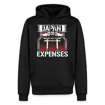 Japan Bonsai Birthplace Gift Idea - Men’s Premium Organic Hoodie - black - Front - Nico (187cm)