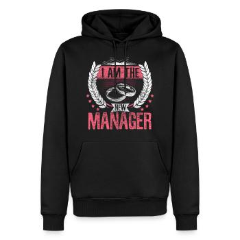 Ehe Ehefrau Bräutigam - Männer Premium Bio Hoodie - Schwarz - Vorne - Nico (187cm)