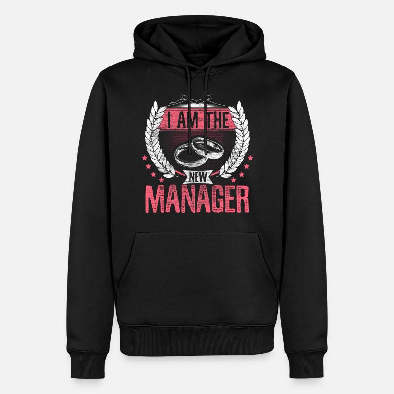 Ehe Ehefrau Bräutigam - Männer Premium Bio Hoodie - Schwarz