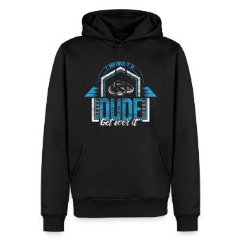 Homo Ehe Schwul Beziehung Geschenkidee - Männer Premium Bio Hoodie - Schwarz - Vorne - Nico (187cm)