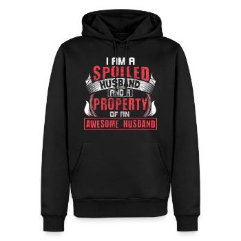 Homo Ehe Hochzeitstag Liebe Geschenkidee - Männer Premium Bio Hoodie - Schwarz - Vorne - Nico (187cm)