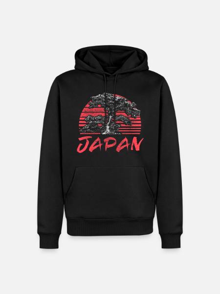 Japan Sakura Birthplace Gift - Men’s Premium Organic Hoodie - black