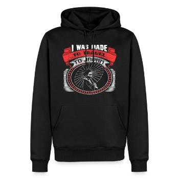 Japan Senpai Japaner - Männer Premium Bio Hoodie - Schwarz - Vorne - Nico (187cm)