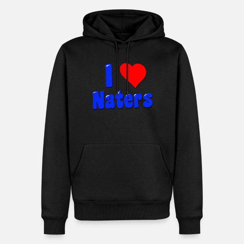 J’adore naters wallis - Sweat à capuche Premium bio Homme - noir