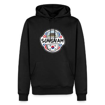 Songnam Südkorea Flagge Reise Souvenir Abzeichen Sta - Männer Premium Bio Hoodie - Schwarz - Vorne - Nico (187cm)