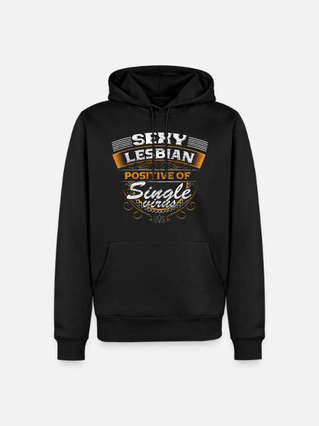 Lesbisch Single LGBT+ Bi Geschenkidee - Männer Premium Bio Hoodie - Schwarz