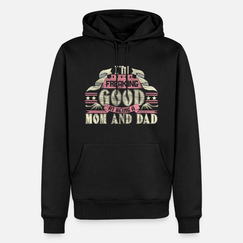Maman célibataire Maman Respect - Sweat à capuche Premium bio Homme - noir