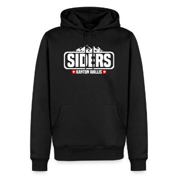 siders - Männer Premium Bio Hoodie - Schwarz - Vorne - Nico (187cm)