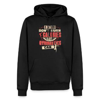 Sport Motivation Gymnastik Training Workout - Männer Premium Bio Hoodie - Schwarz - Vorne - Nico (187cm)