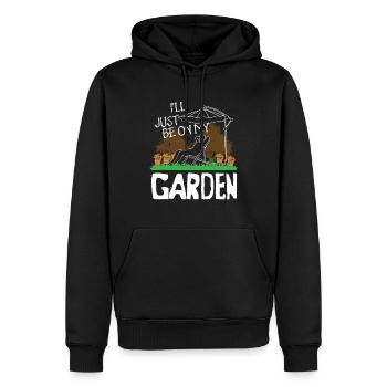 Garten Entspannung Relaxen Geschenk Spruch - Männer Premium Bio Hoodie - Schwarz - Vorne - Nico (187cm)