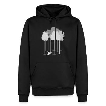 Excursion récréative en canot Gift River Paddle - Sweat à capuche Premium bio Homme - noir - Devant - Nico (187cm)