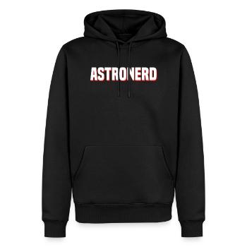 astronomie - Sweat à capuche Premium bio Homme - noir - Devant - Nico (187cm)