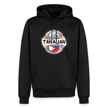 Tanauan Philippinen Flagge Reise Souvenir Abzeichen Sta - Männer Premium Bio Hoodie - Schwarz - Vorne - Nico (187cm)