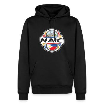 Naic Philippines Flag Badge Souvenir de voyage - Sweat à capuche Premium bio Homme - noir - Devant - Nico (187cm)