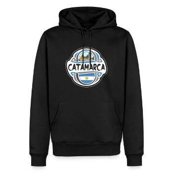 Katamarca Argentinien Flagge Reise Souvenir Abzeichen Sta - Männer Premium Bio Hoodie - Schwarz - Vorne - Nico (187cm)