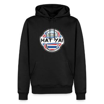 Hat Yai Thailand Flagge Abzeichen Reise Souvenir Stempel - Männer Premium Bio Hoodie - Schwarz - Vorne - Nico (187cm)