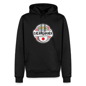Kakamigahara Japan Flagge Reise Souvenir Abzeichen Stam - Männer Premium Bio Hoodie - Schwarz - Vorne - Nico (187cm)