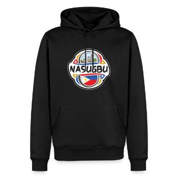 Nasugbu Philippines Drapeau Voyage Souvenir Badge Sta - Sweat à capuche Premium bio Homme - noir - Devant - Nico (187cm)