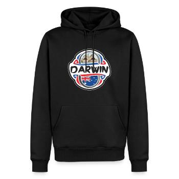 Darwin Australien Flagge Abzeichen Reise Souvenir Briefmarke - Männer Premium Bio Hoodie - Schwarz - Vorne - Nico (187cm)