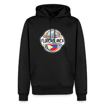 Floridablanca Philippinen Flagge Reise Souvenir Bad - Männer Premium Bio Hoodie - Schwarz - Vorne - Nico (187cm)